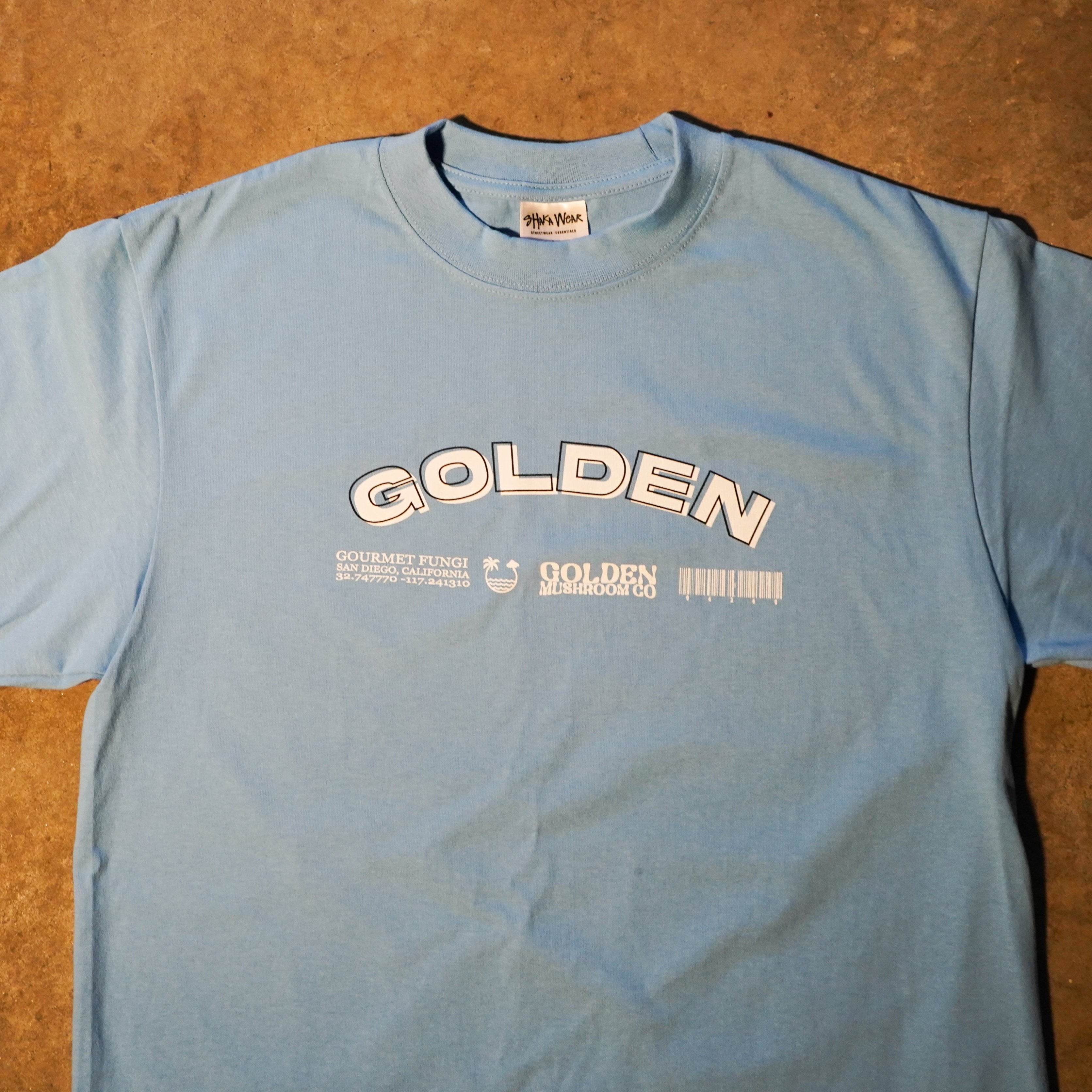Golden Text Line Tee