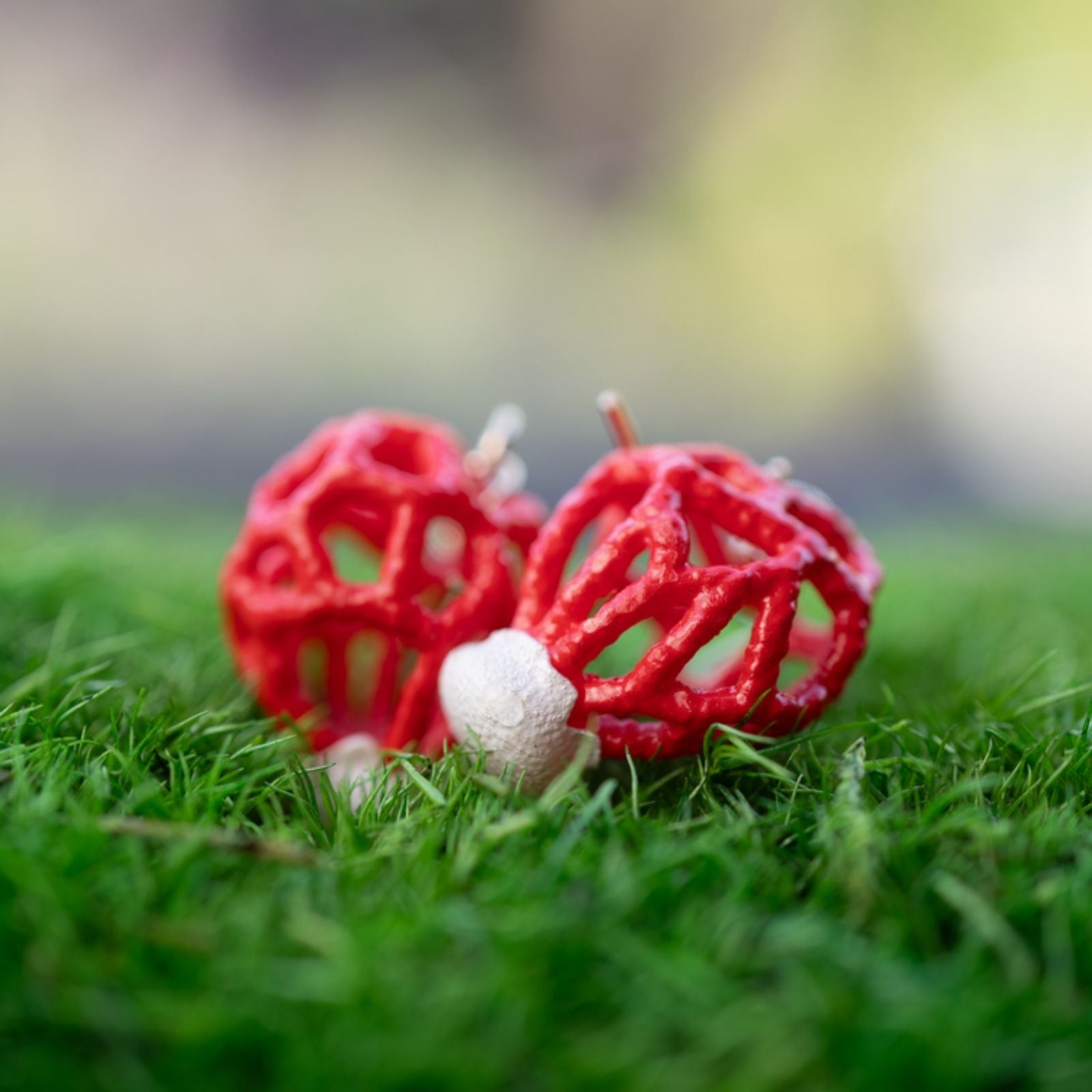 Cage Mushroom Earrings