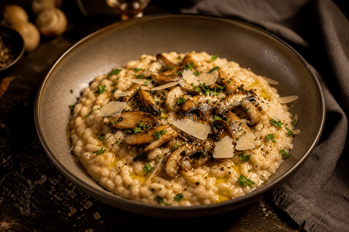 Chestnut Mushroom Risotto
