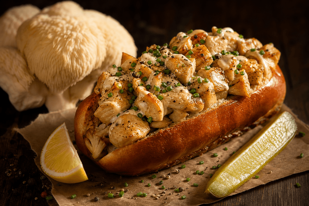 Lion's Mane "Lobster" Roll